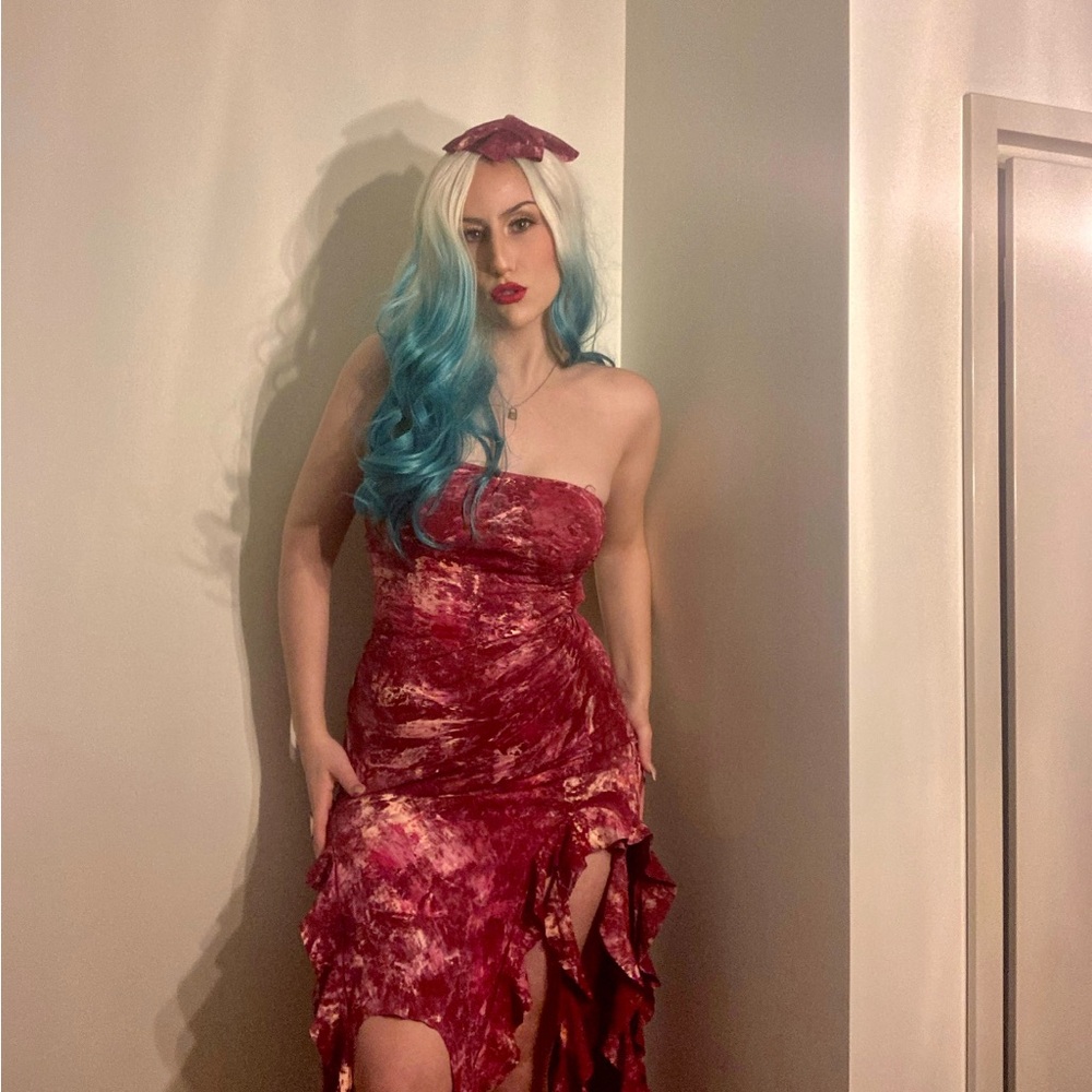 SOLD Lady Gaga Meat Dress Halloween Costume